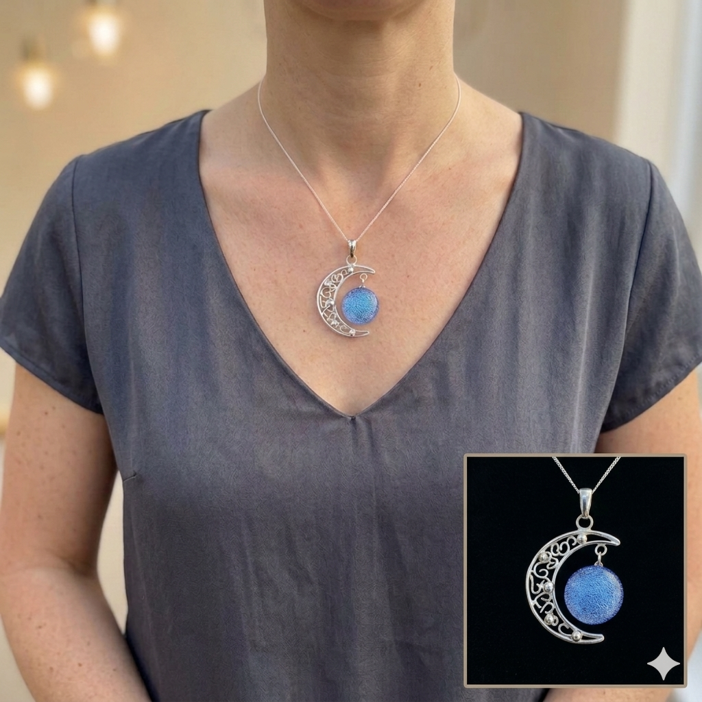 A Selection of Large Crescent Pendants