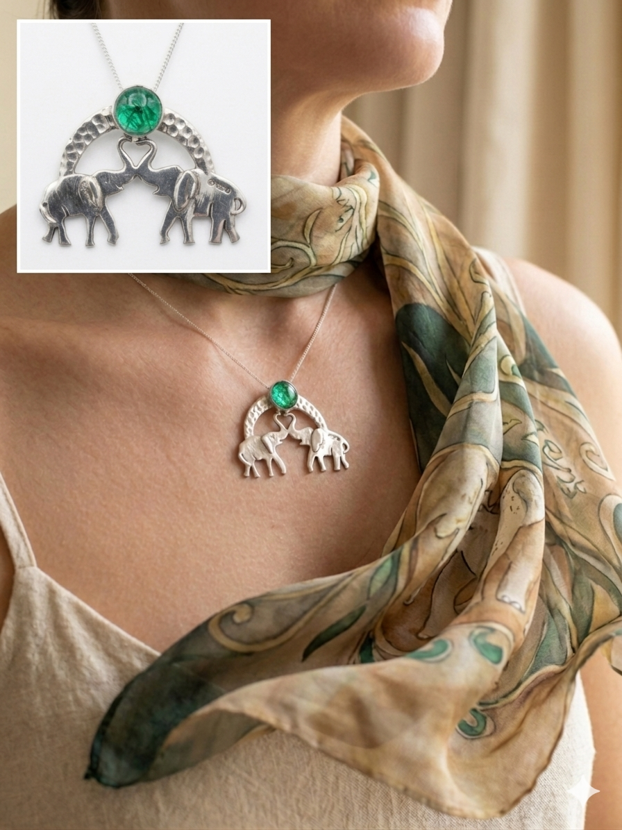 A selection of Double Elephant Pendants