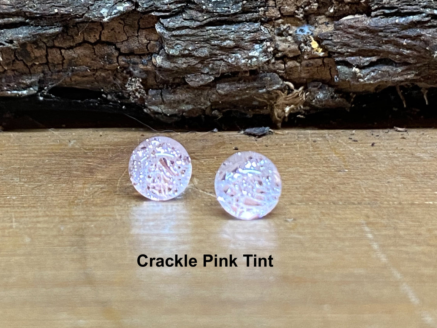Crackle Stud Earrings