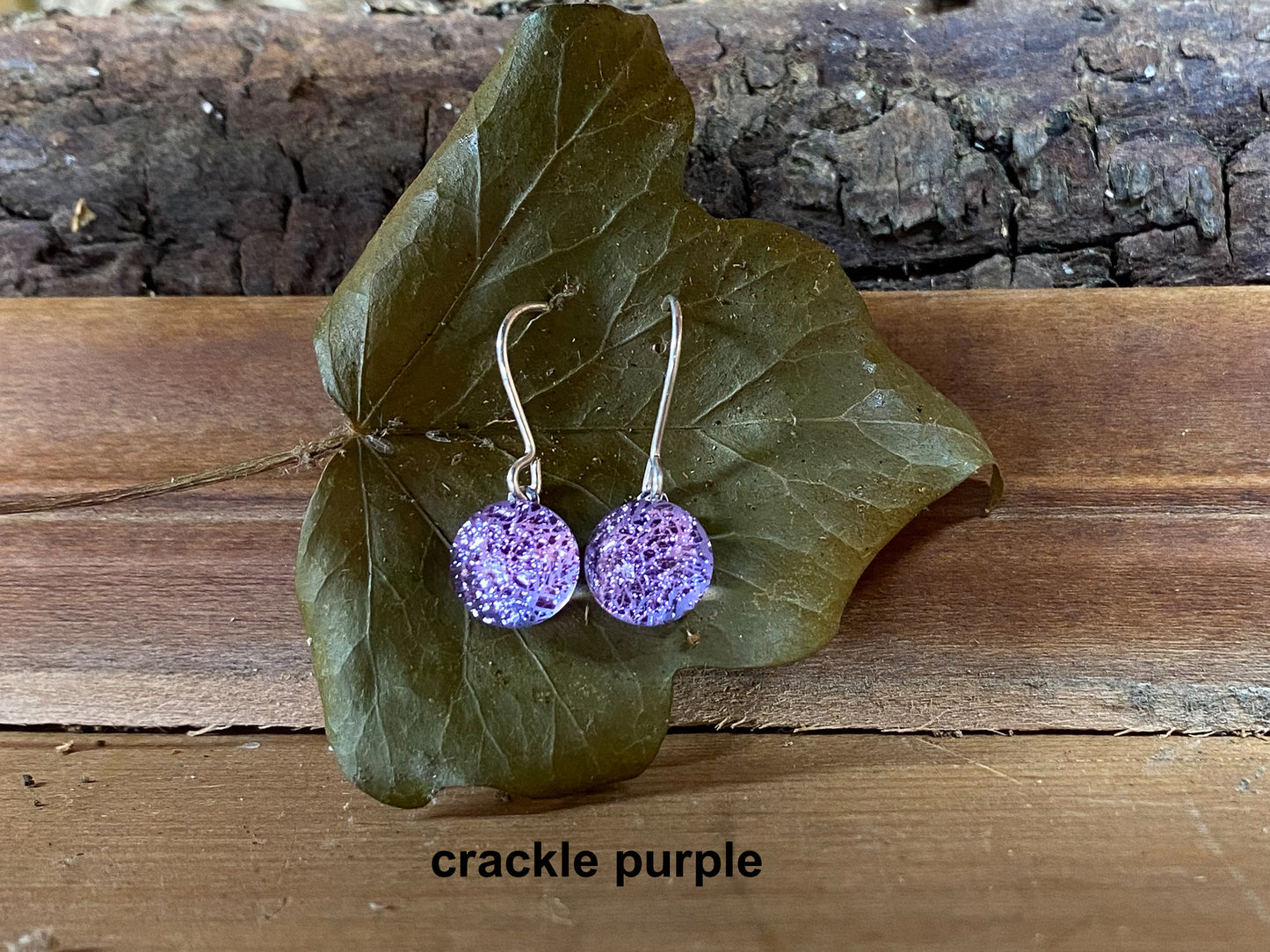 Crackle Drop Earrings