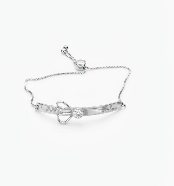 Silver Sewing Bracelet