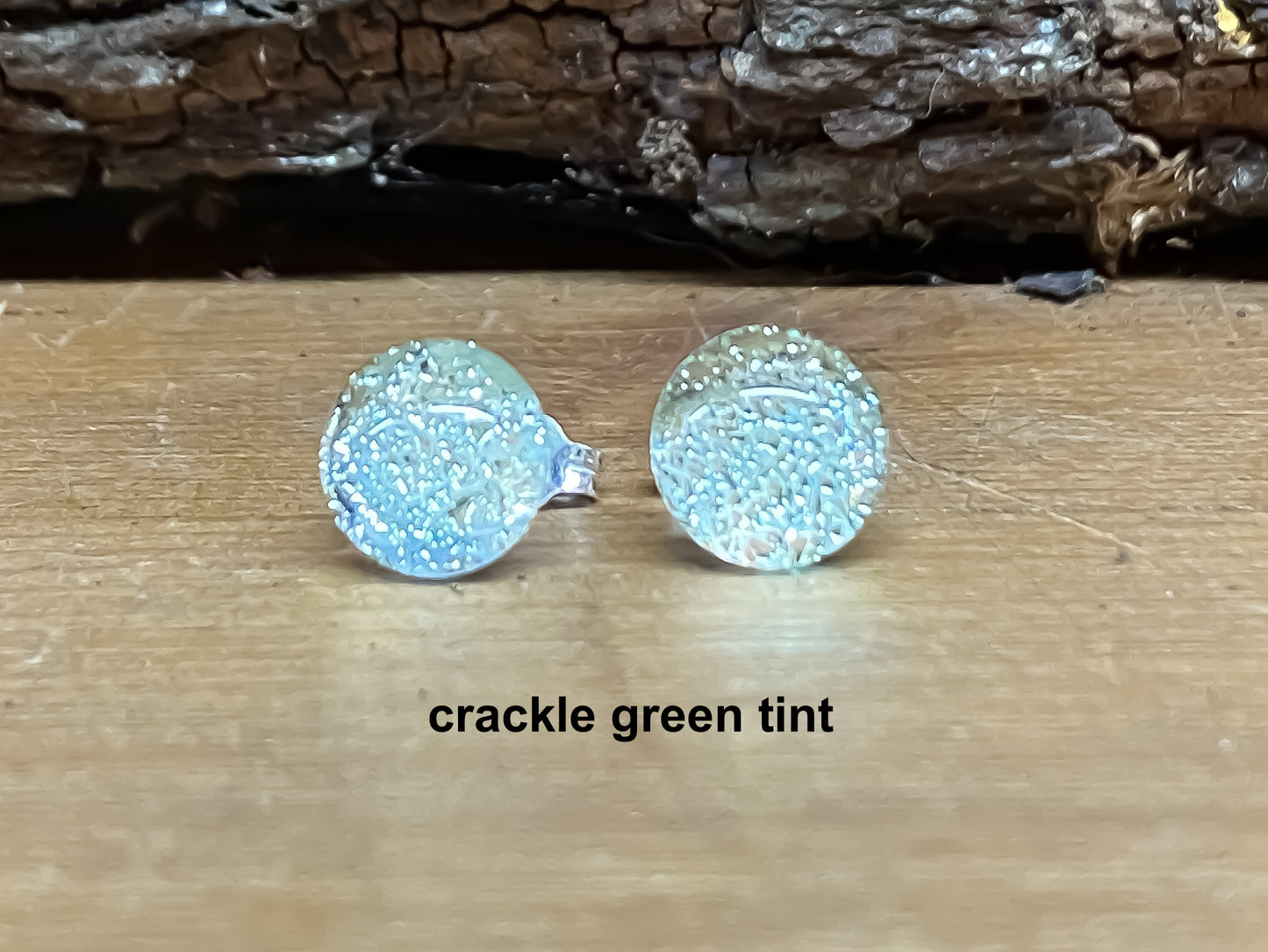 Crackle Stud Earrings