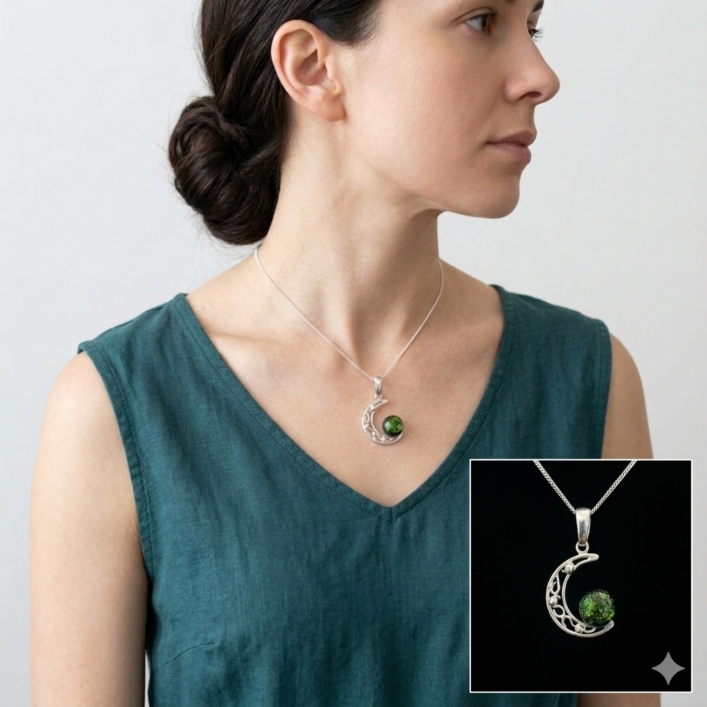 A Selection of Small Crescent Pendants