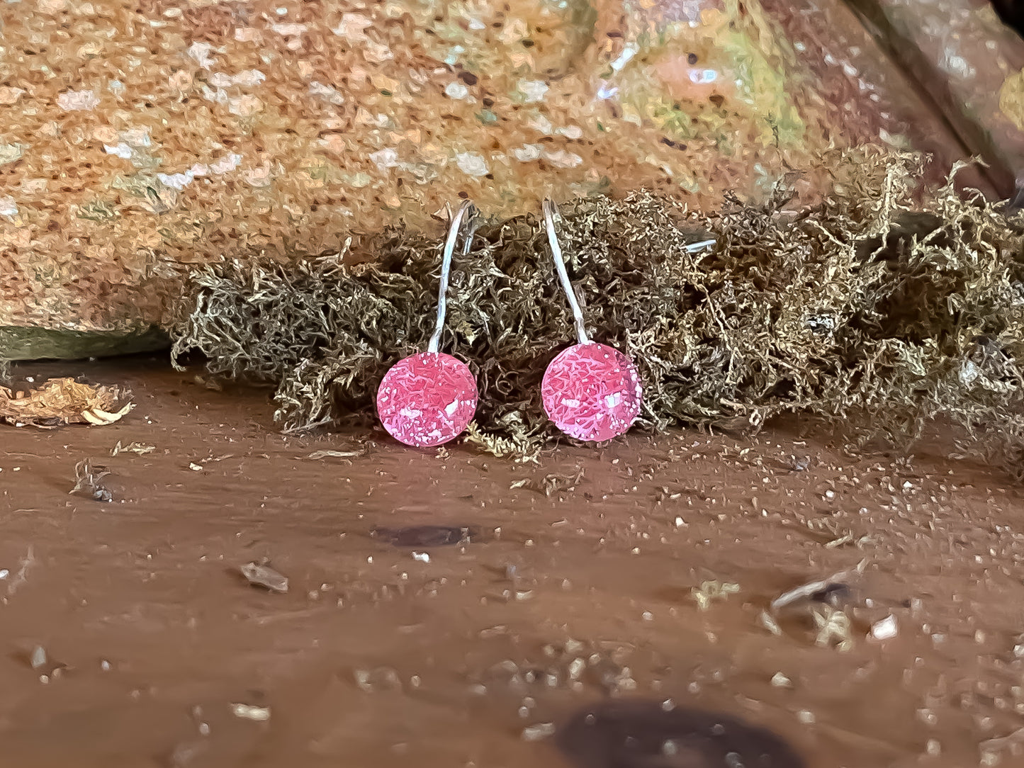 Crackle Drop Earrings