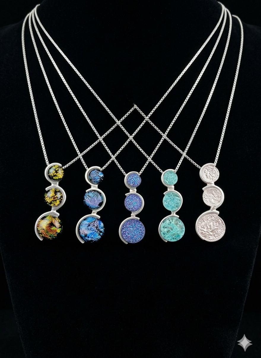 A Selection of Wave Pendants