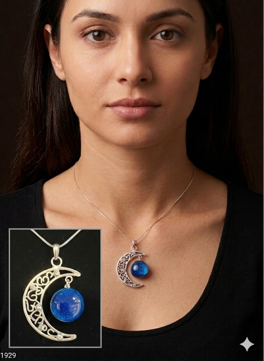 A Selection of Large Crescent Pendants