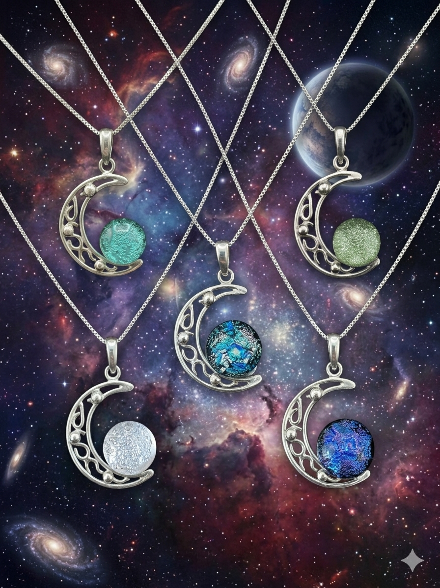 A Selection of Small Crescent Pendants