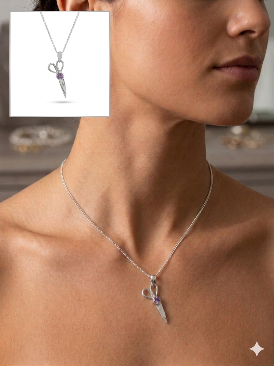 A Selection of Scissor Pendants