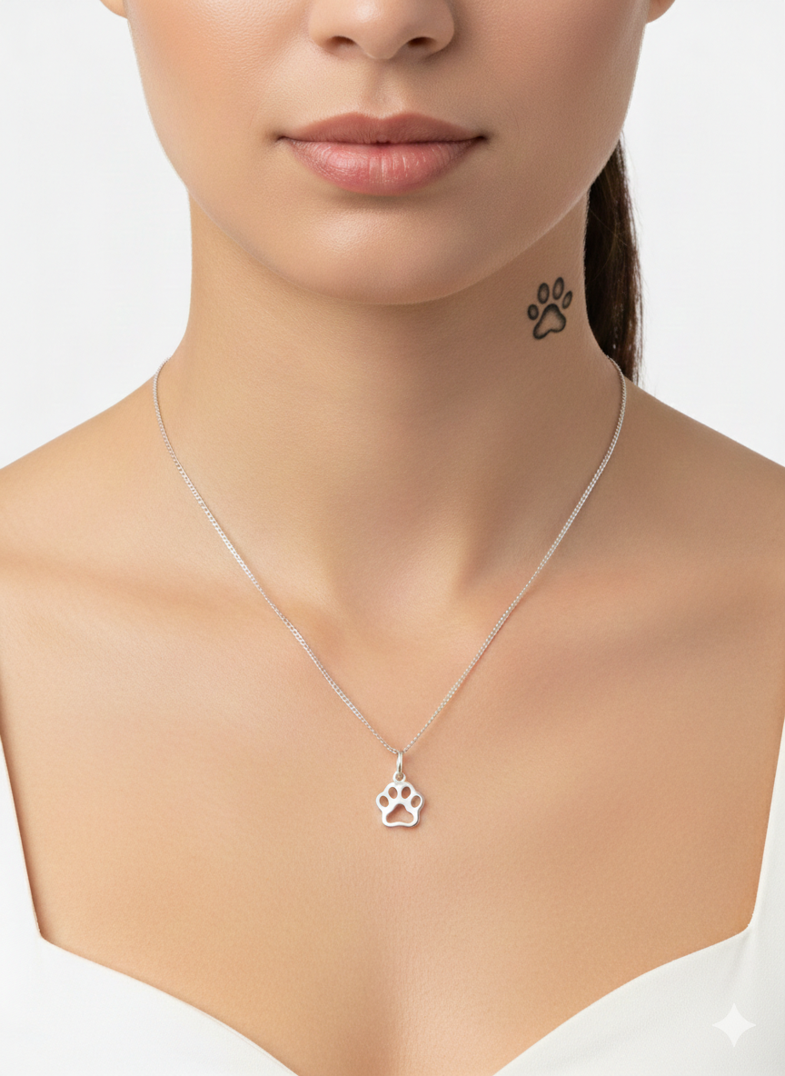 Paw print pendant