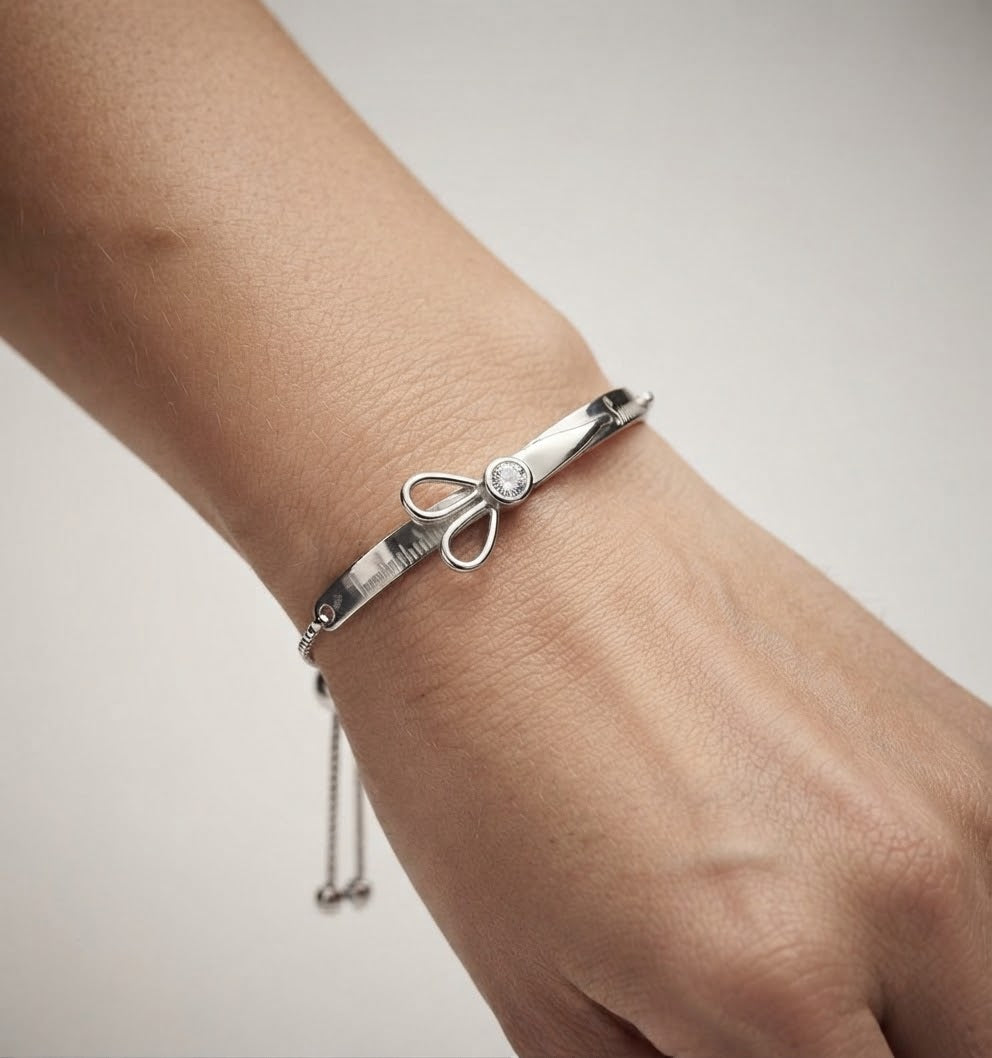 Silver Sewing Bracelet