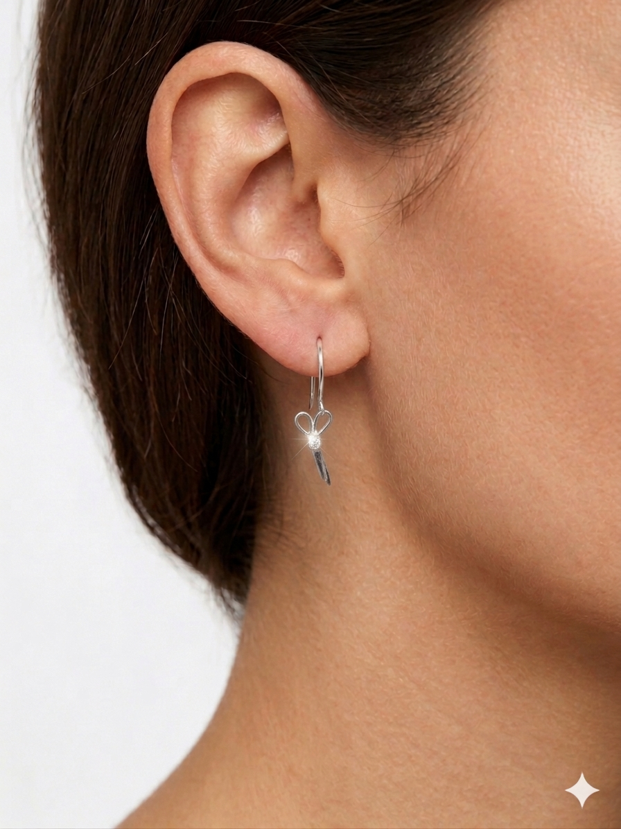 Small Scissor Earrings