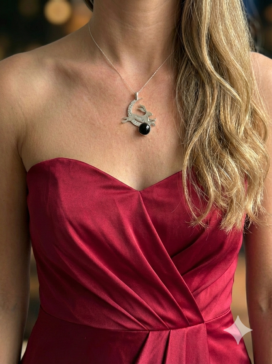 A Selection of mystical Hare in the Moon Pendants