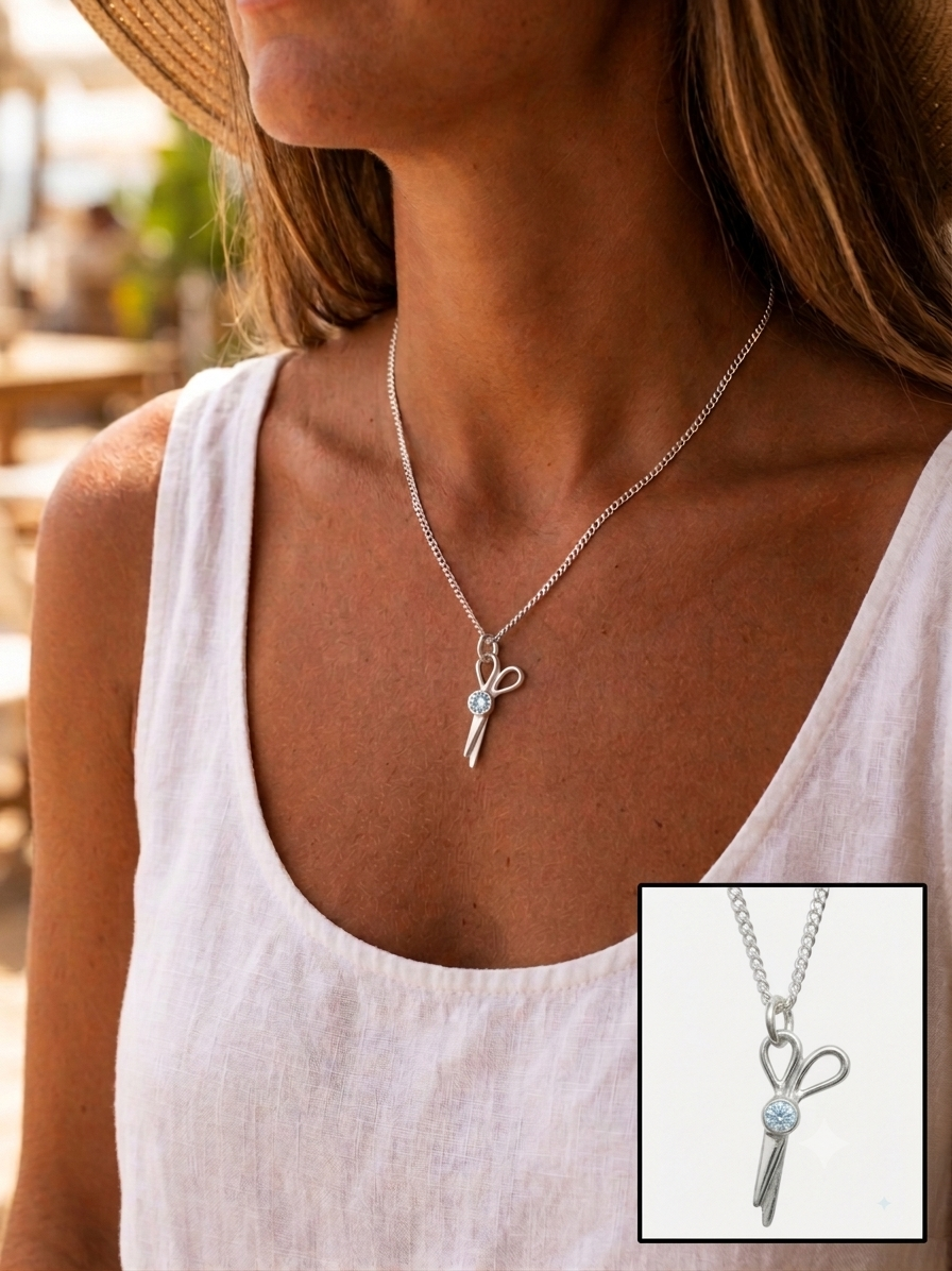 A Selection of small Scissor Pendants