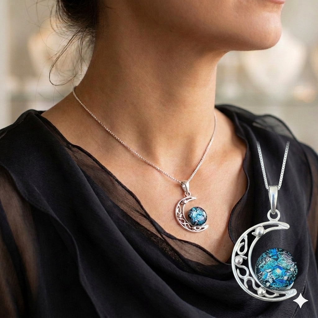 A Selection of Small Crescent Pendants